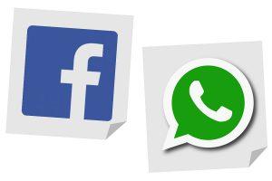Logos de Facebook y WhatsApp, que tienen problemas ante la AEPD